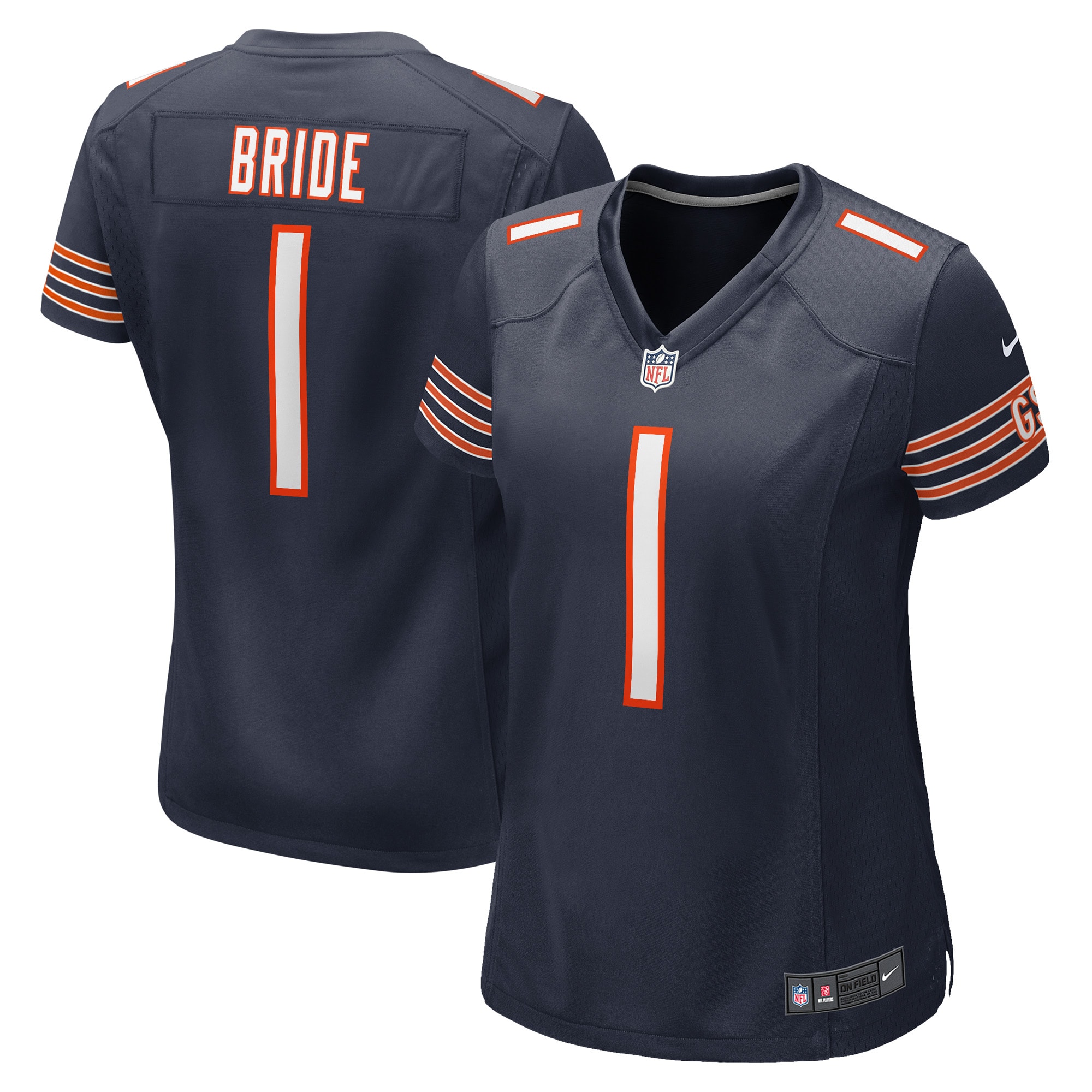 Chicago Bears Number #1 Chicago Bears Game Jersey - Women's