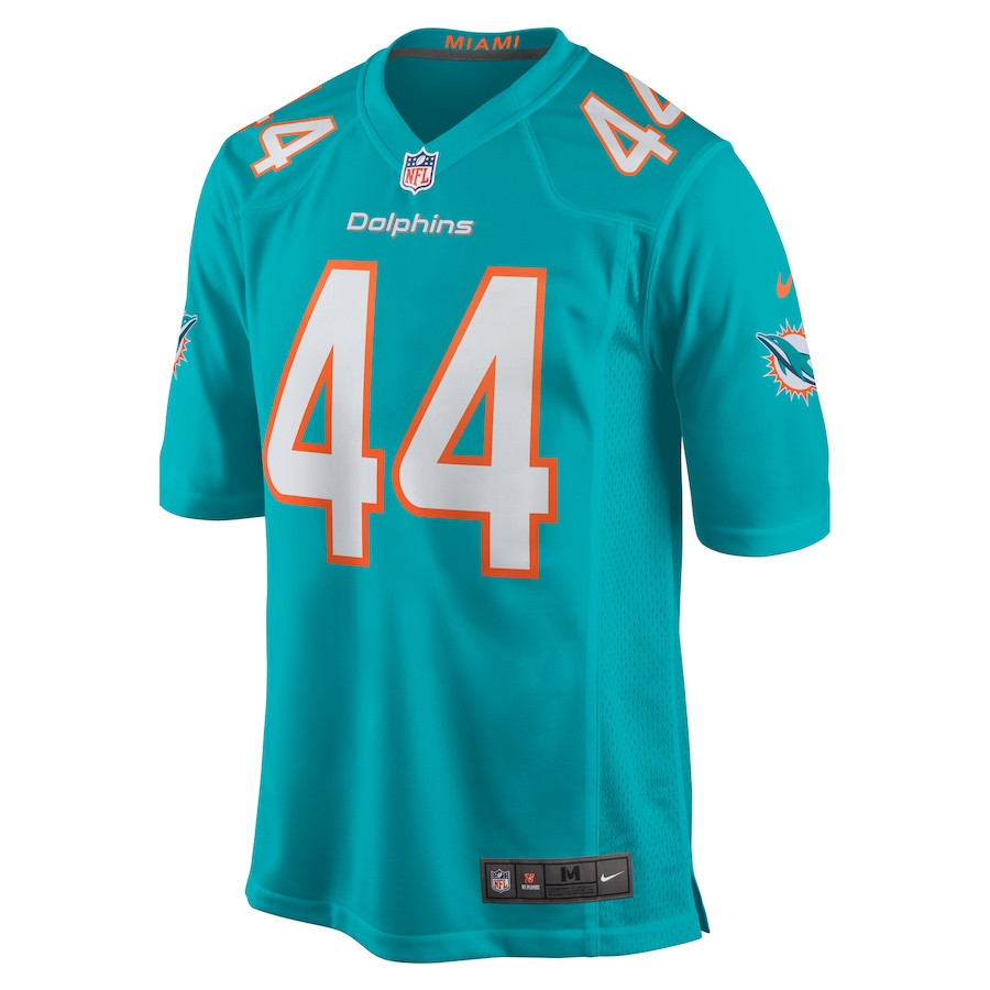 Alternative view of Chop Robinson #44 Miami Dolphins Game Jersey - Men's | Aqua