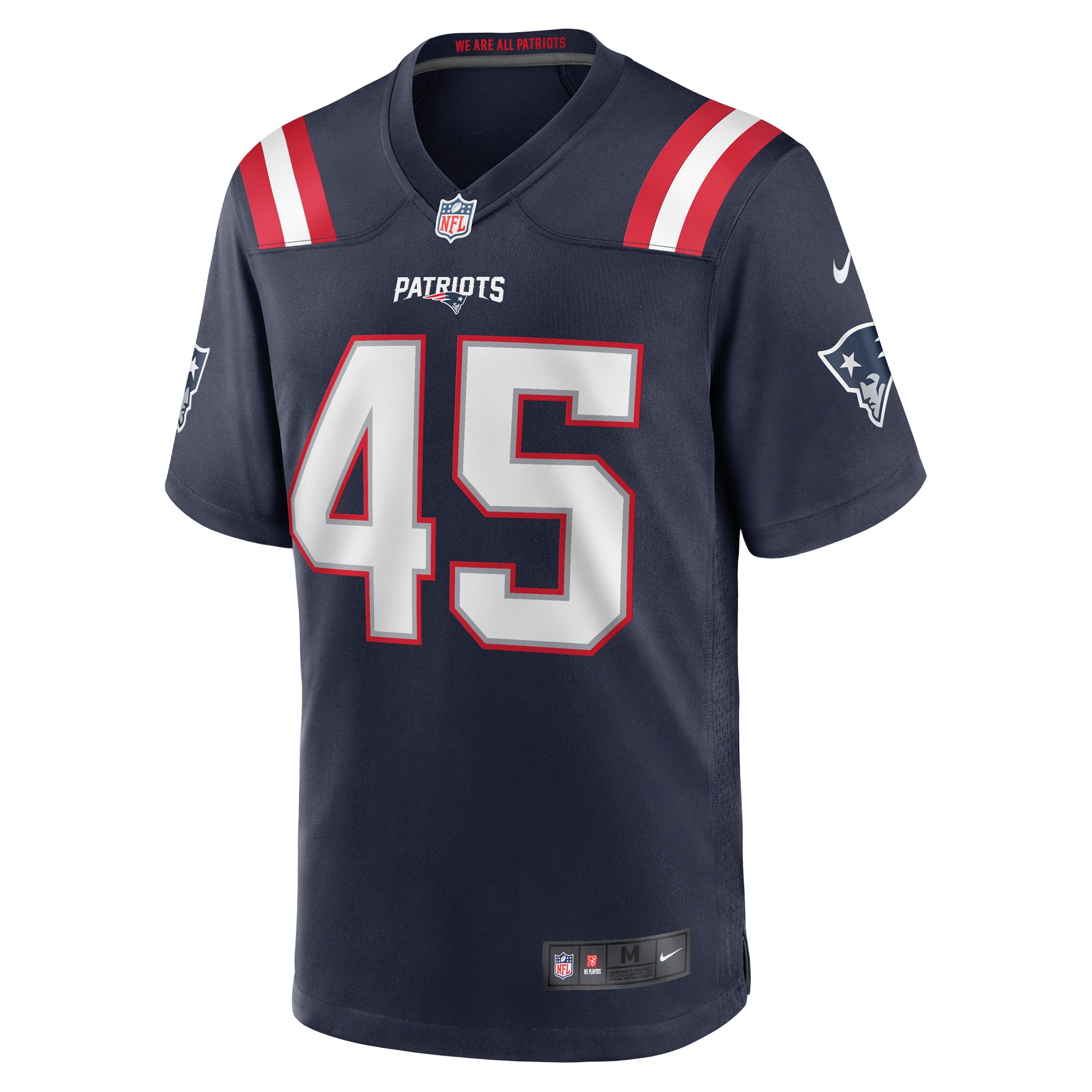 Alternative view of Chris Board New England Patriots Game Jersey - Men's