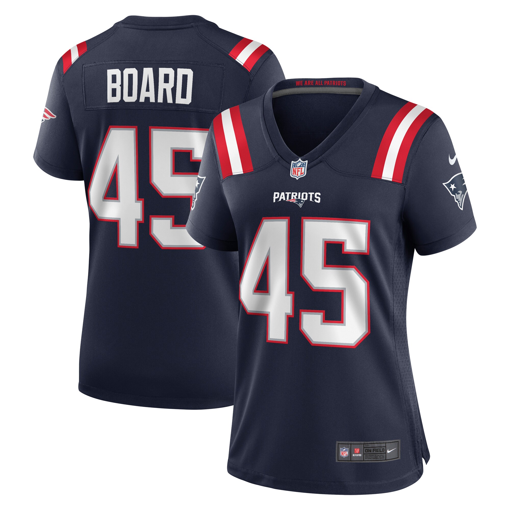 Chris Board New England Patriots Game Jersey - Women's