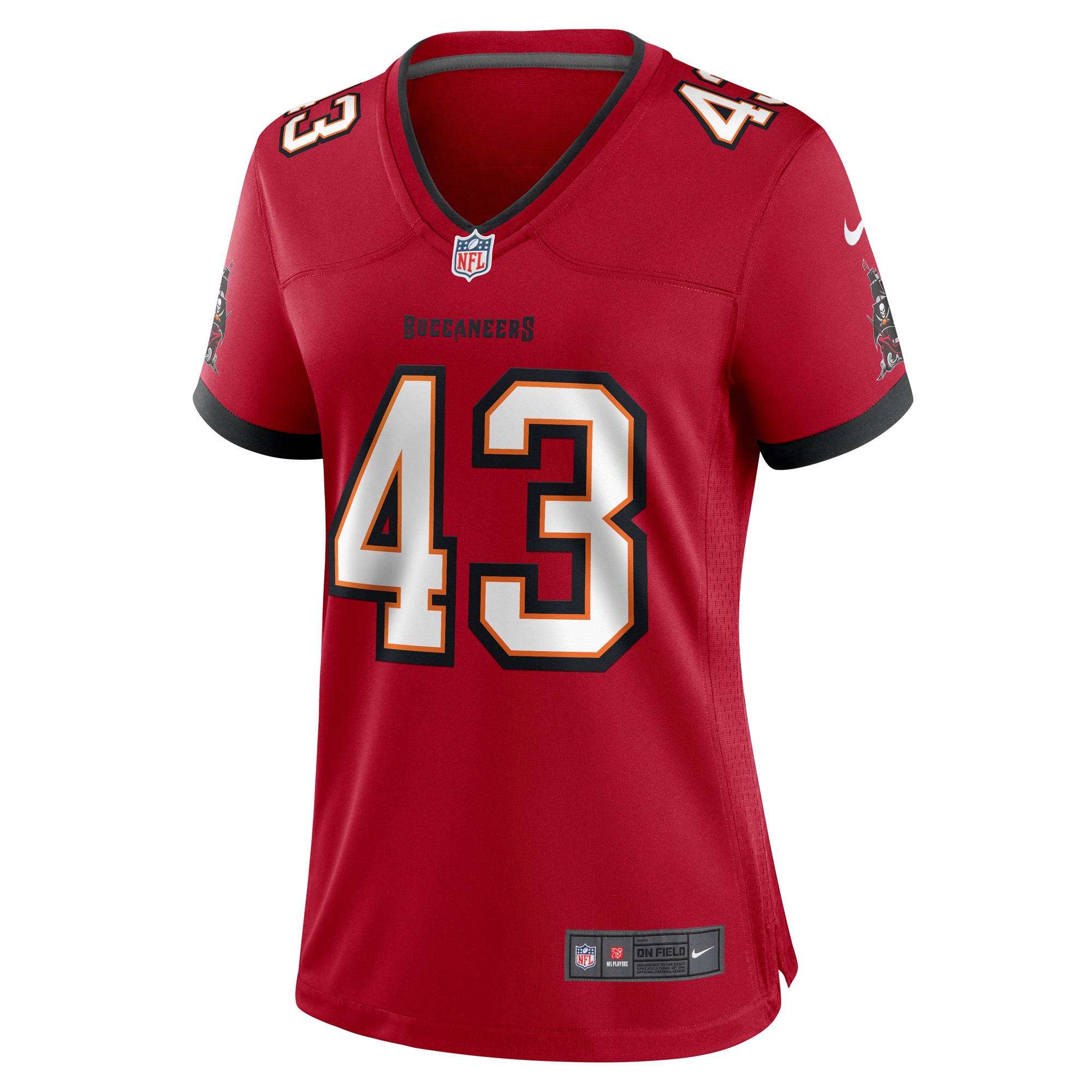 Alternative view of Chris Braswell Tampa Bay Buccaneers Game Jersey - Women's
