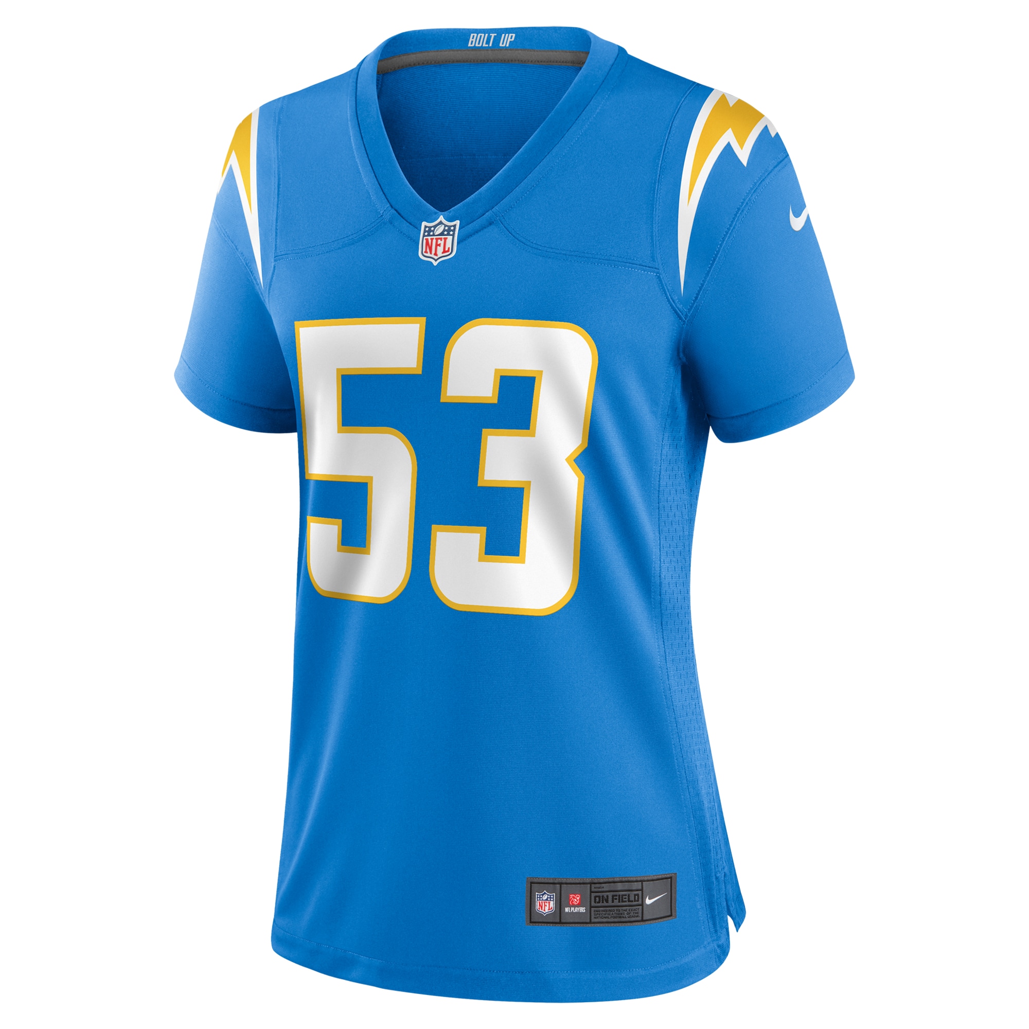 Alternative view of Chris Collins Los Angeles Chargers Game Jersey - Women's