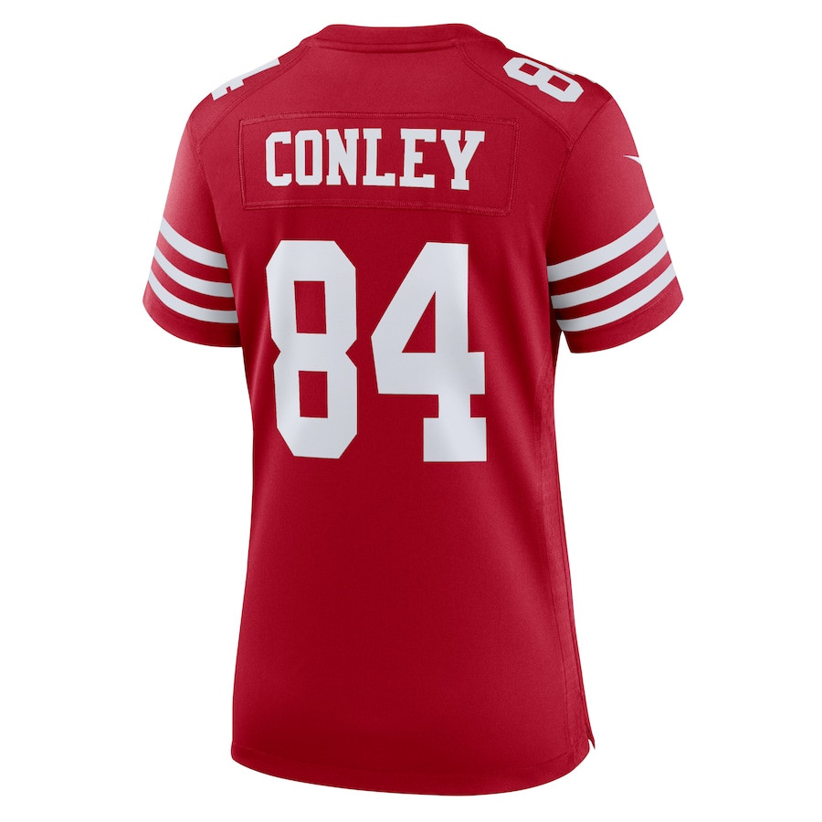 Chris Conley #84 San Francisco 49ers Game Jersey - Women's | Scarlet - Image 3