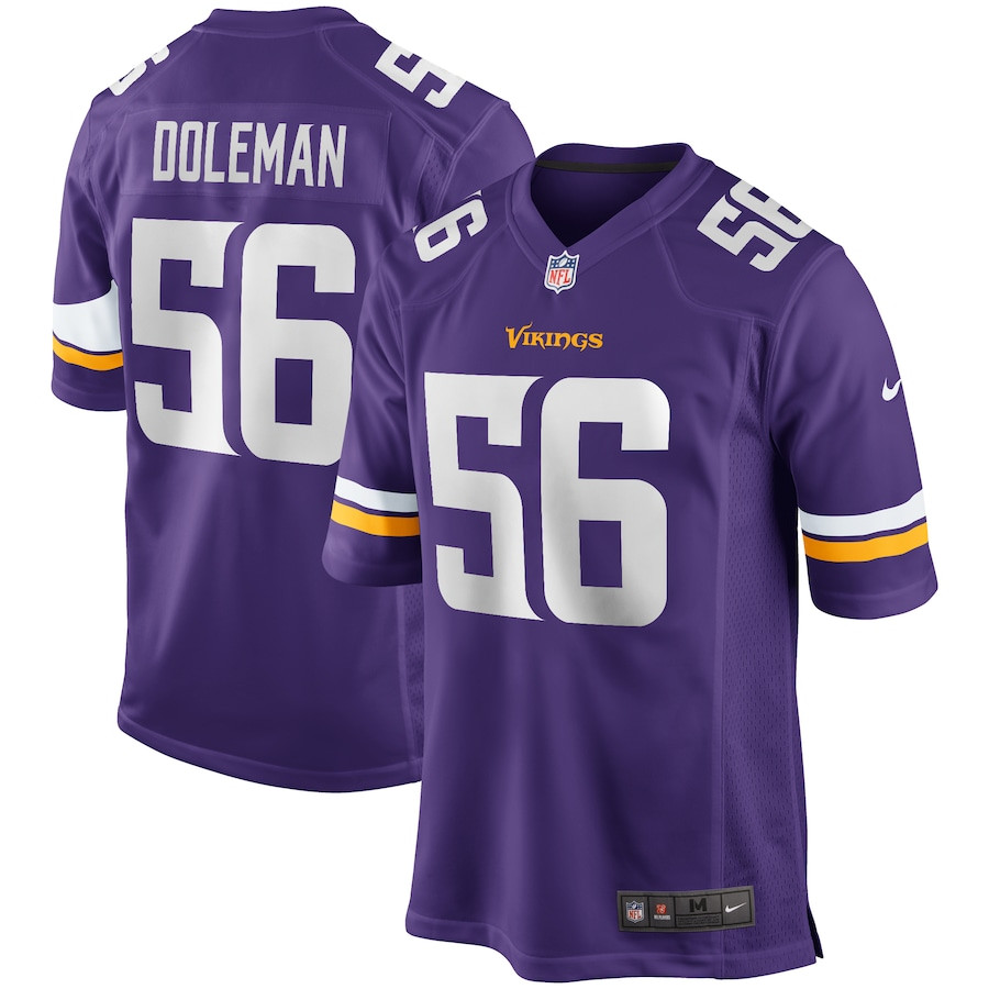 Chris Doleman #56 Minnesota Vikings Game Jersey - Men's | Purple