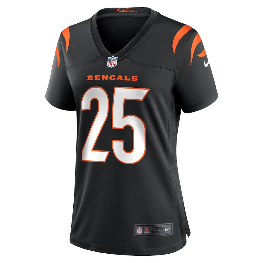 Alternative view of Chris Evans #25 Cincinnati Bengals Game Jersey - Women's | Black