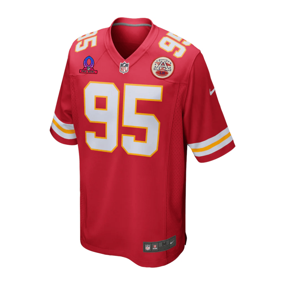 Alternative view of Chris Jones #95 Kansas City Chiefs Game Jersey - Men's | Red