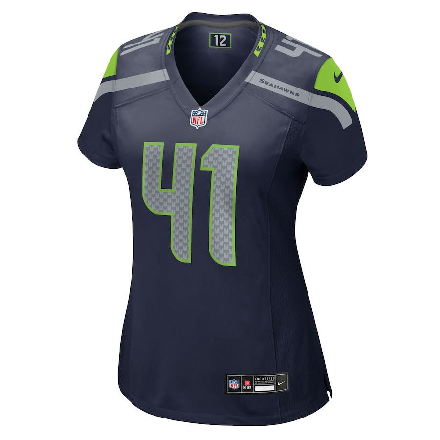 Alternative view of Chris Stoll #41 Seattle Seahawks Game Jersey - Women's | College Navy