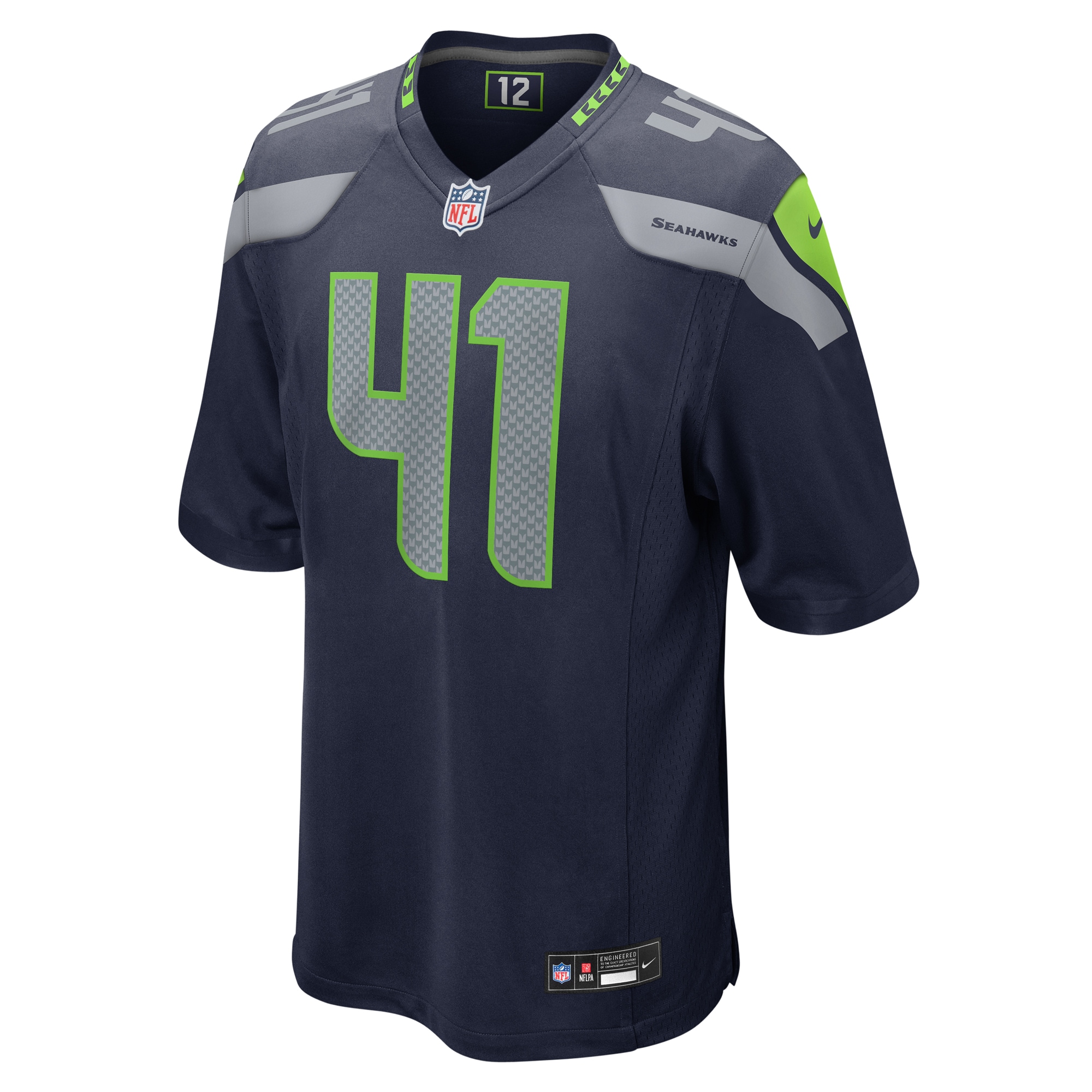 Alternative view of Chris Stoll Seattle Seahawks Game Jersey - Men's