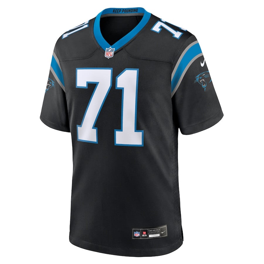 Alternative view of Chris Wormley #71 Carolina Panthers Game Jersey - Men's | Black