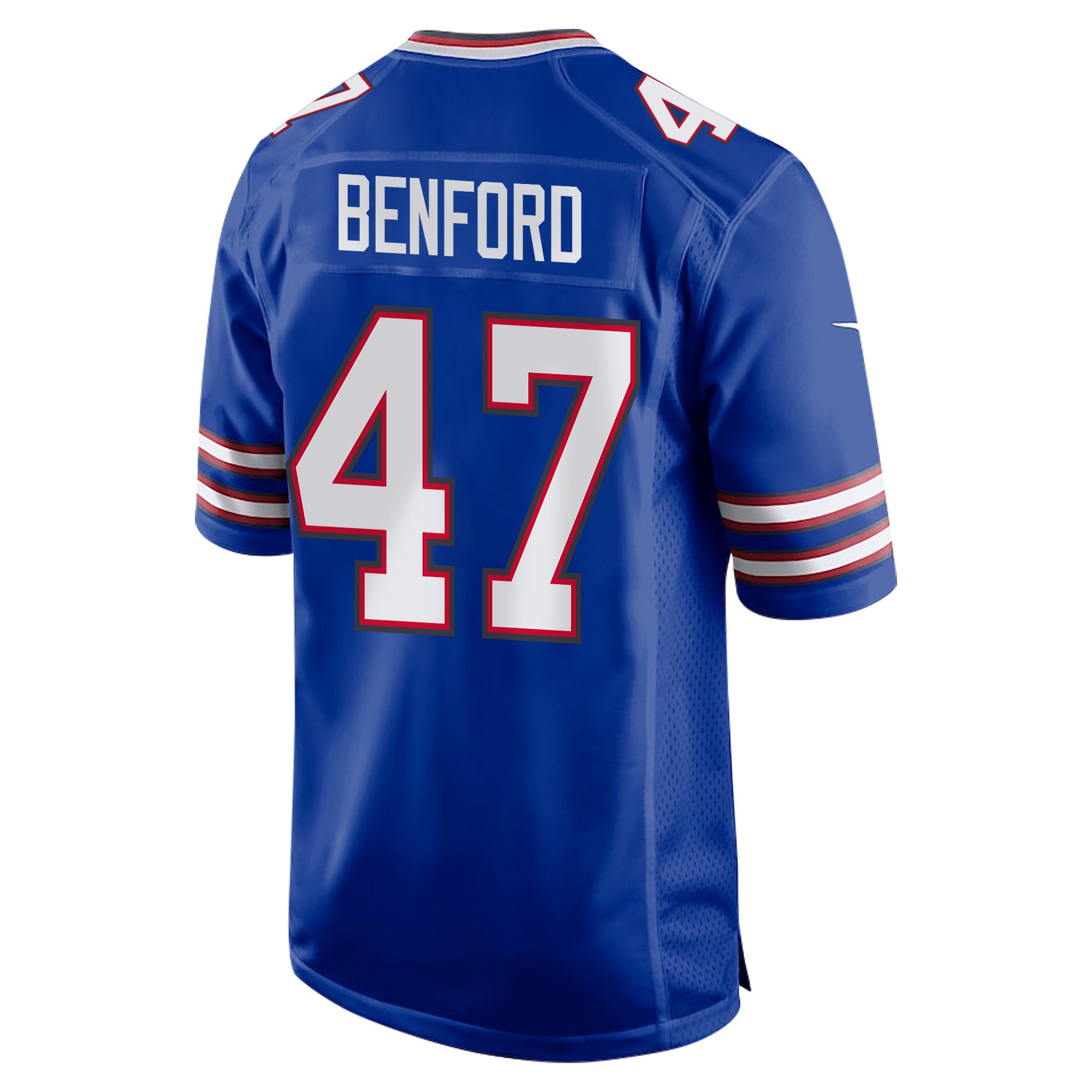 Alternative view of Christian Benford #47 Buffalo Bills Super Bowl LIX Champions Patch Legend Jersey - Men's | Royal