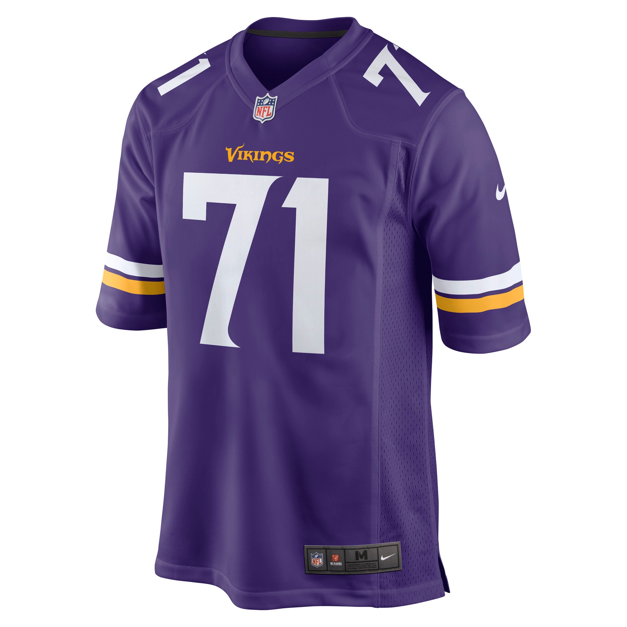 Alternative view of Christian Darrisaw Minnesota Vikings Game Jersey - Men's