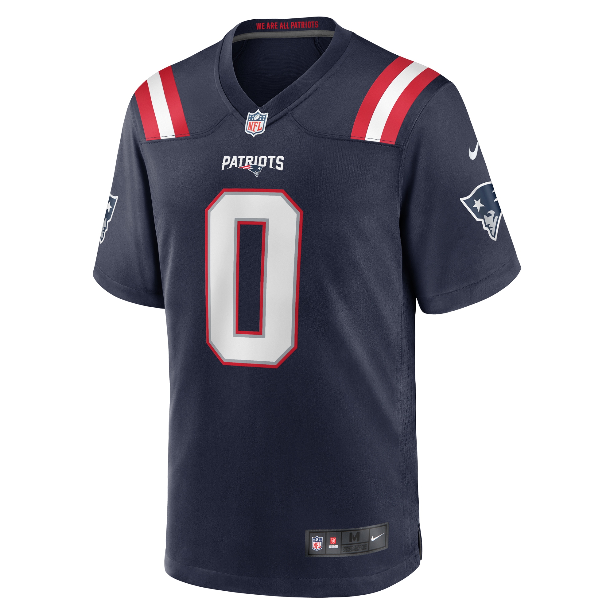 Alternative view of Christian Gonzalez New England Patriots Game Jersey - Men's