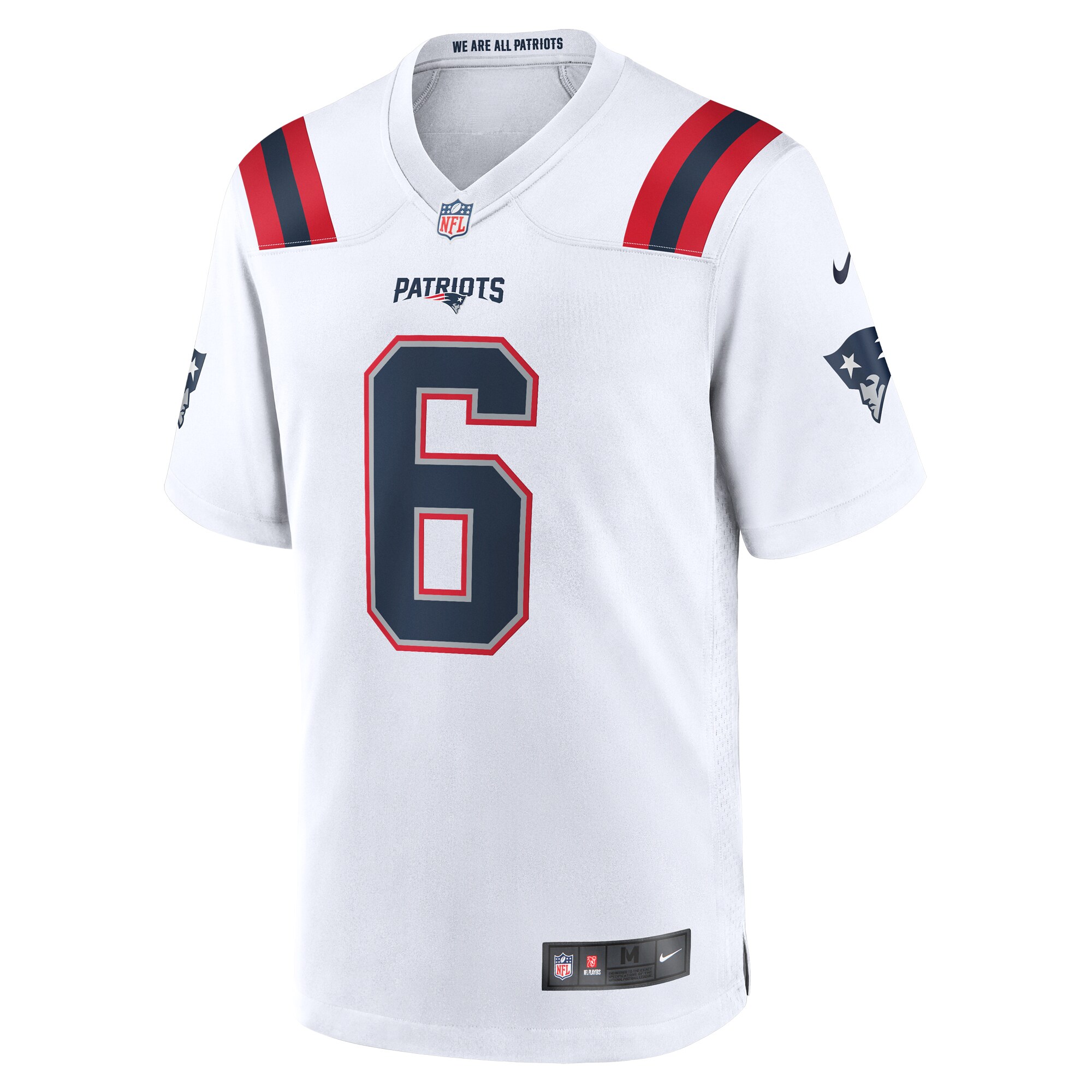 Alternative view of Christian Gonzalez New England Patriots Game Jersey - Men's