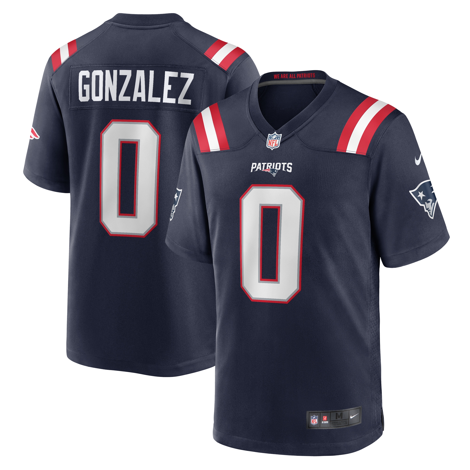 Christian Gonzalez New England Patriots Game Jersey - Men's