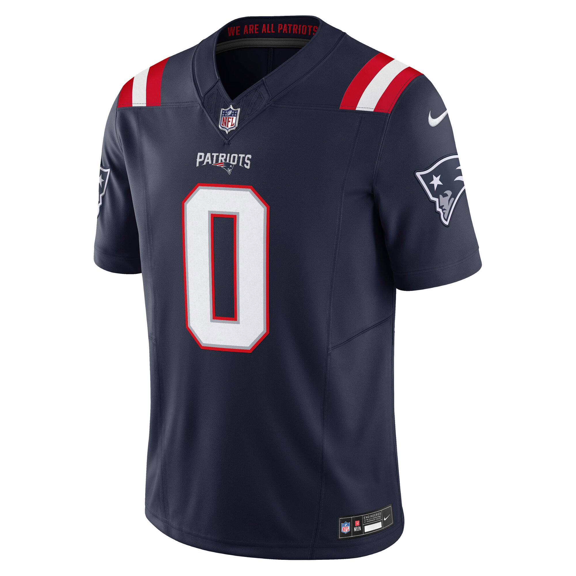 Alternative view of Christian Gonzalez New England Patriots Vapor F.U.S.E. Limited Jersey - Men's