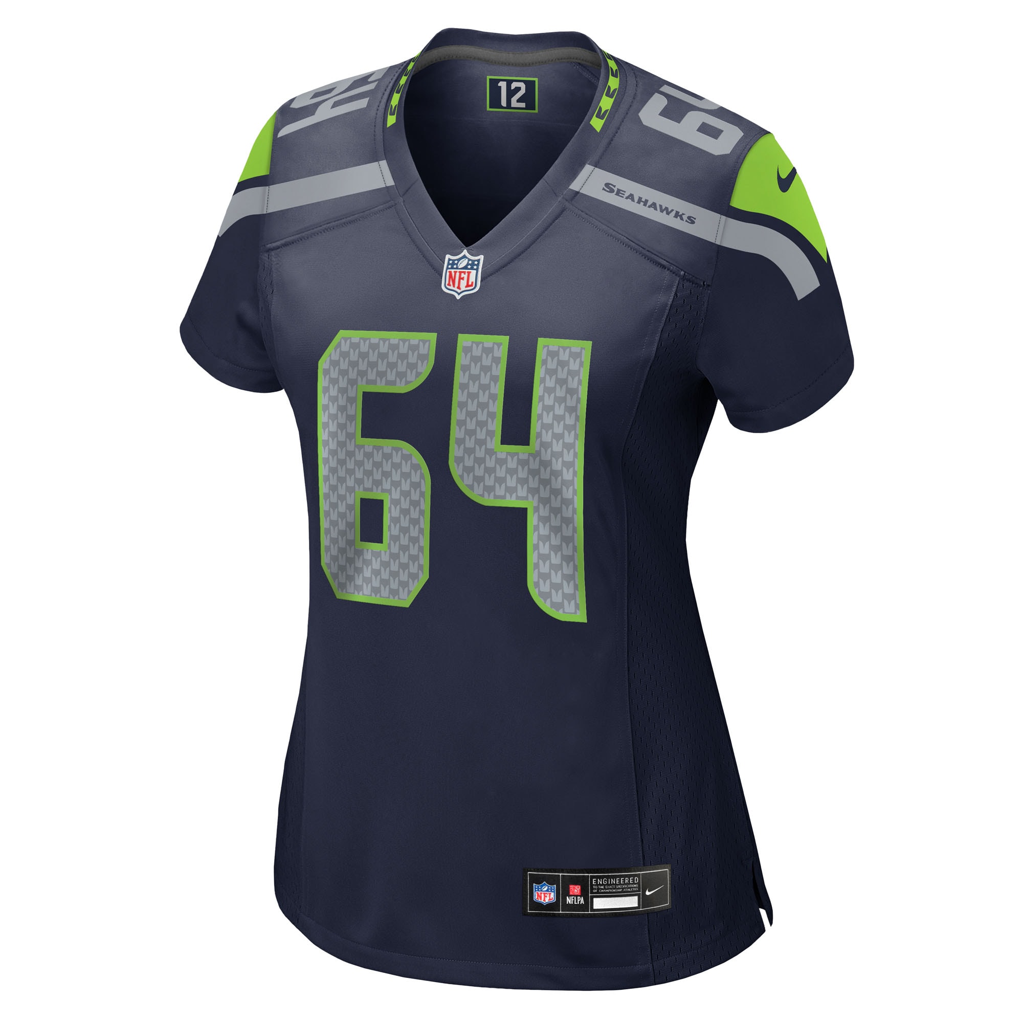 Alternative view of Christian Haynes Seattle Seahawks Game Jersey - Women's