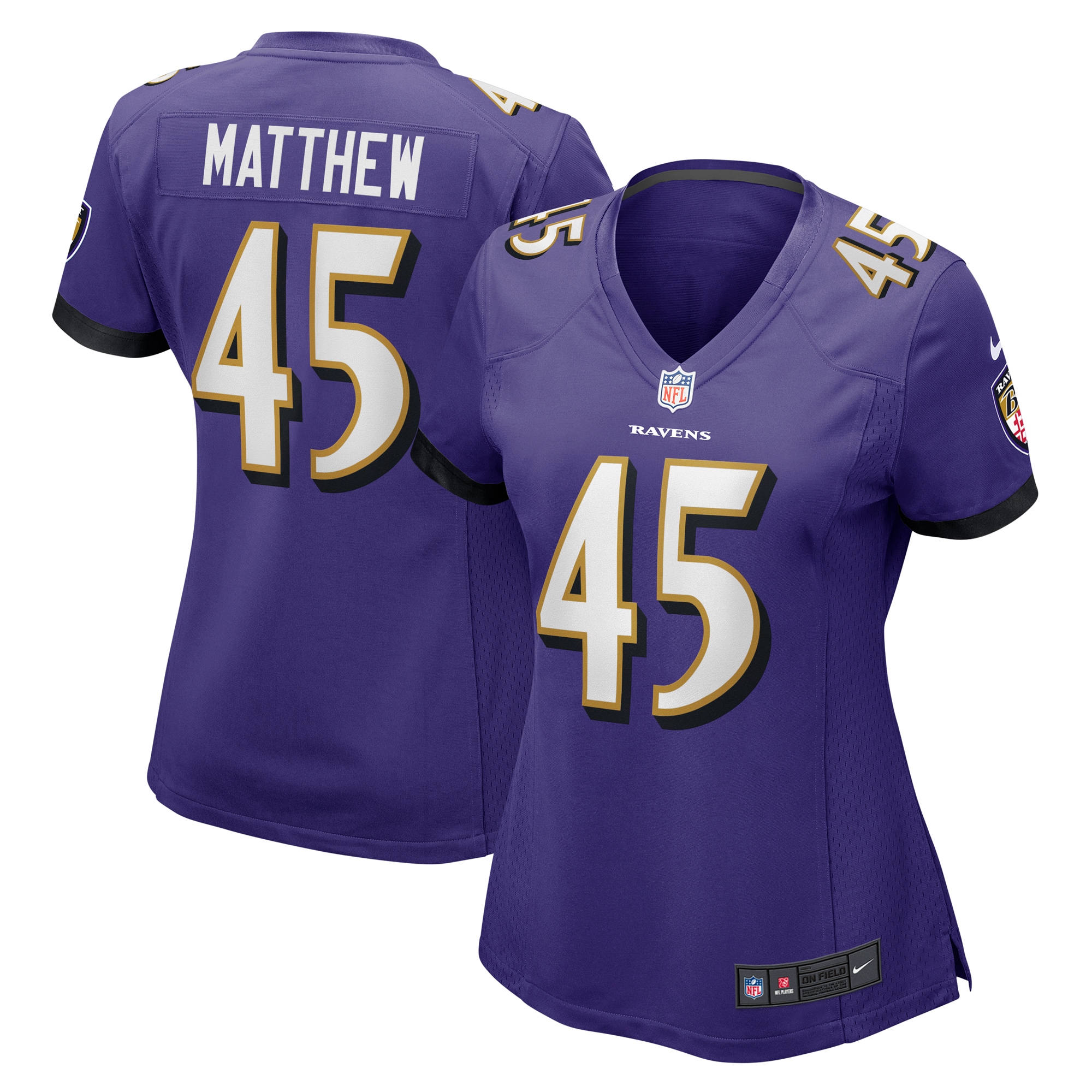 Christian Matthew Baltimore Ravens Game Jersey - Women's