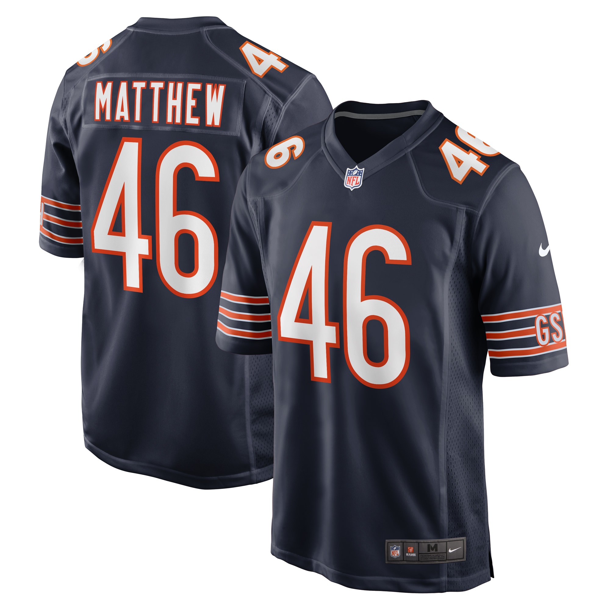 Christian Matthew Chicago Bears Game Jersey - Men's