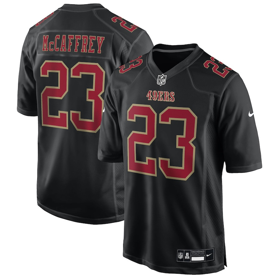Christian McCaffrey #23 San Francisco 49ers Game Jersey - Men's | Carbon Black