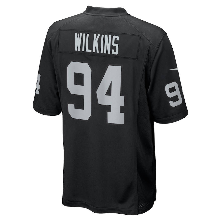 Christian Wilkins #94 Las Vegas Raiders Game Jersey - Men's | Black - Image 3