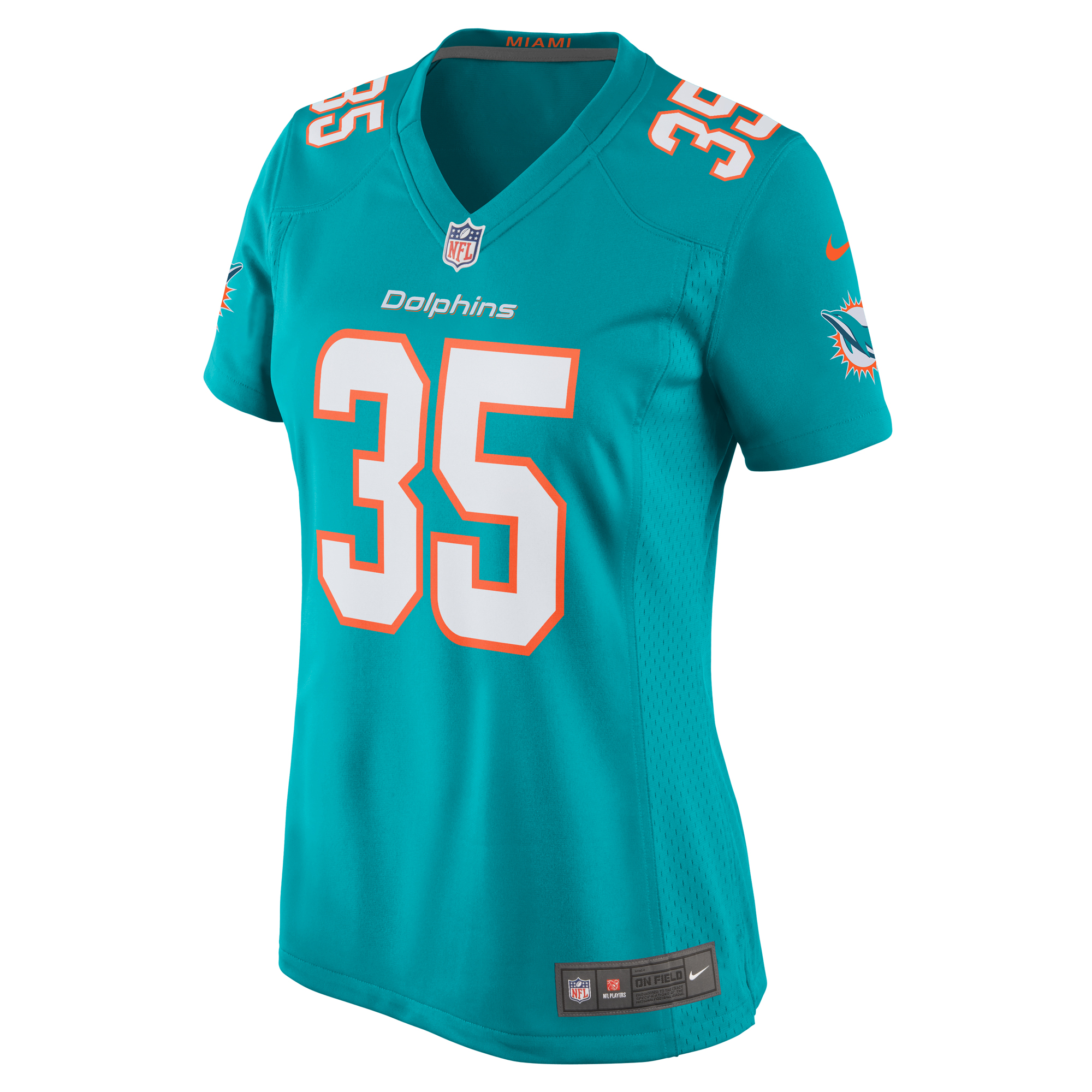 Alternative view of Christopher Brooks Miami Dolphins Game Jersey - Women's