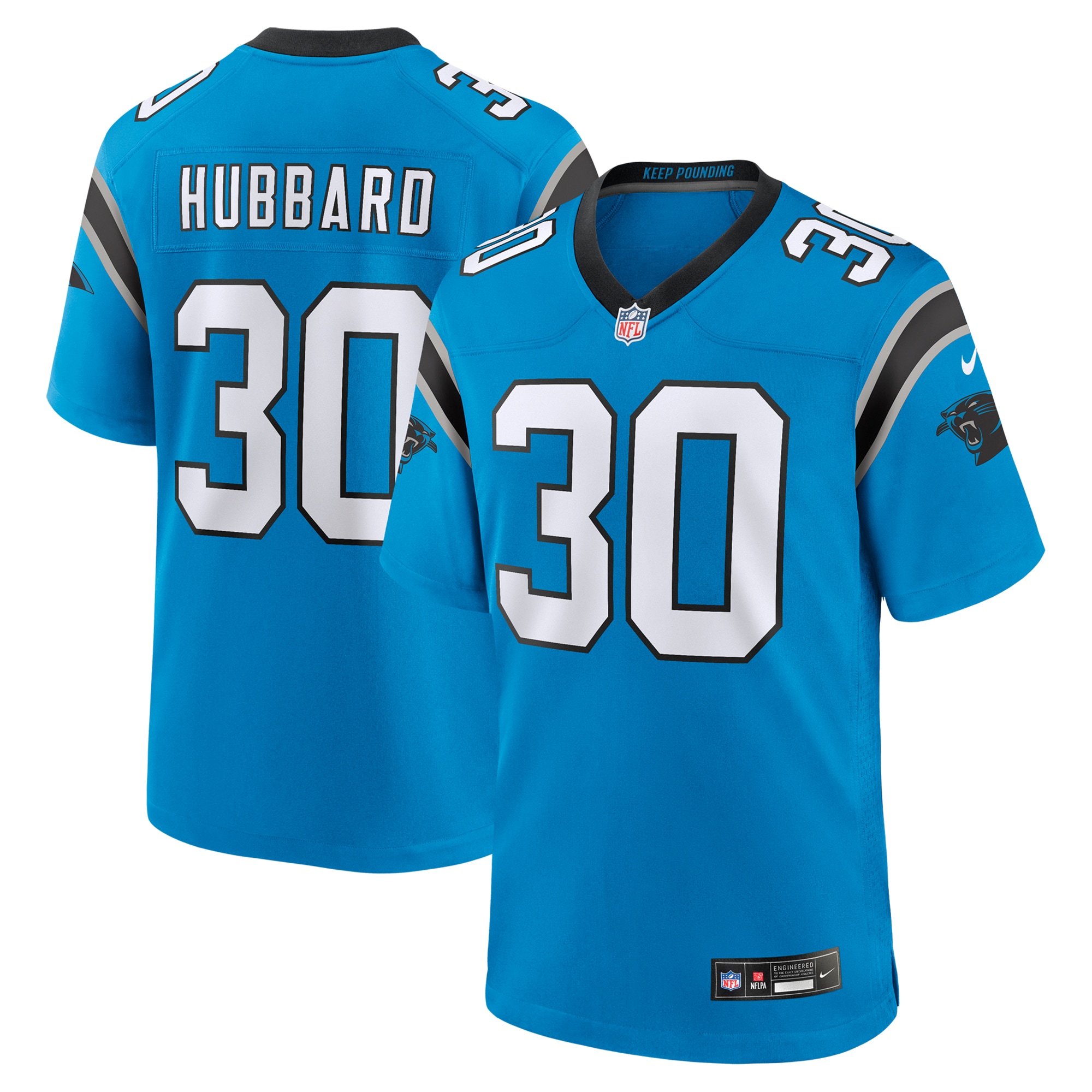 Chuba Hubbard Carolina Panthers Alternate Game Jersey - Men's