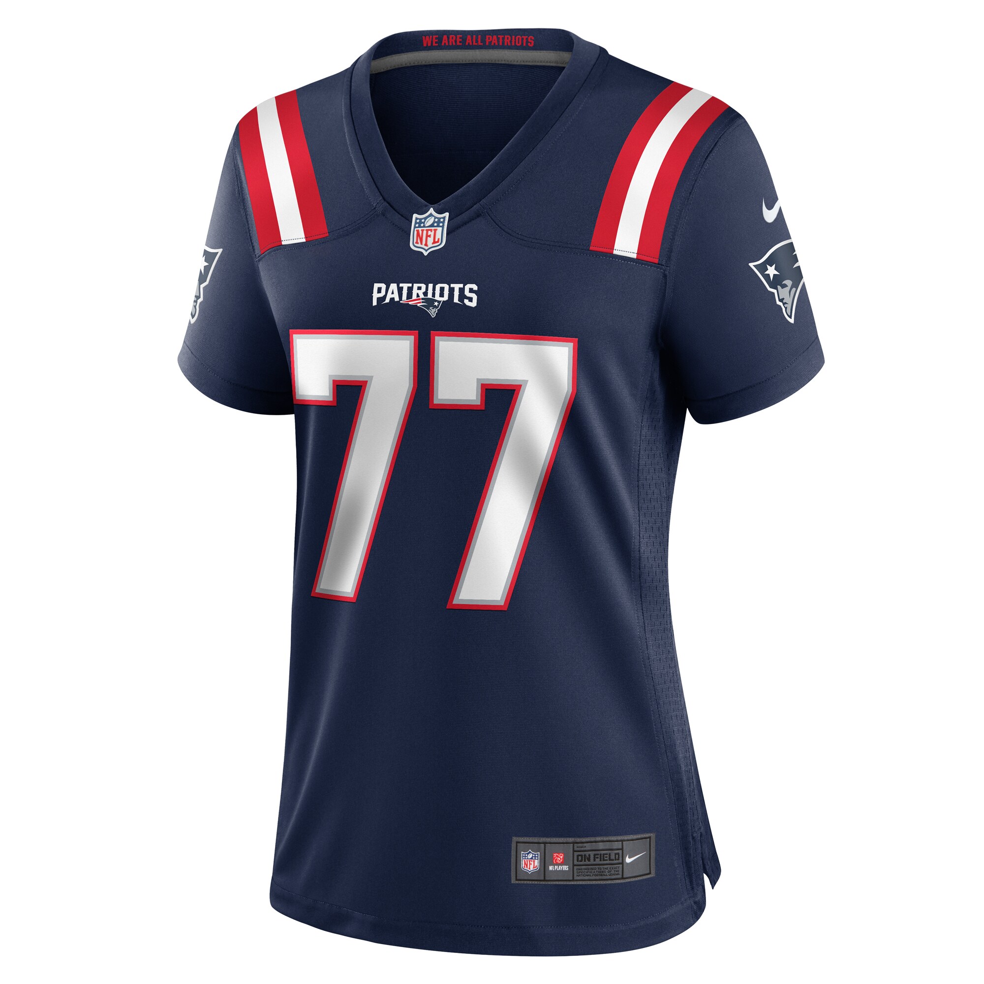 Alternative view of Chukwuma Okorafor New England Patriots Game Jersey - Women's
