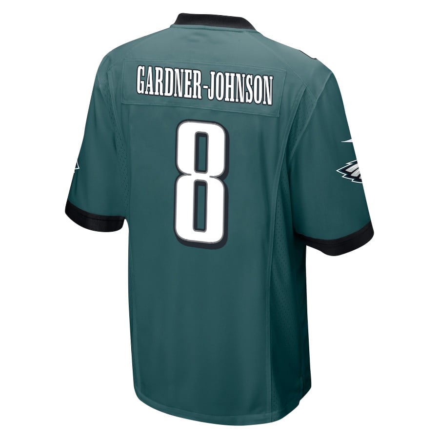 Alternative view of C.J. Gardner-Johnson #8 Philadelphia Eagles Super Bowl LIX Champions Patch Legend Jersey - Men's | Midnight Green