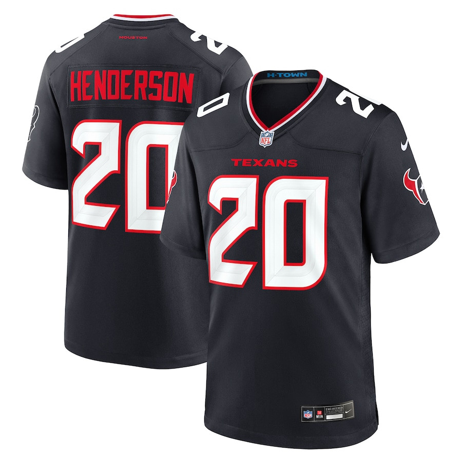C.J. Henderson #20 Houston Texans Game Jersey - Men's | Navy