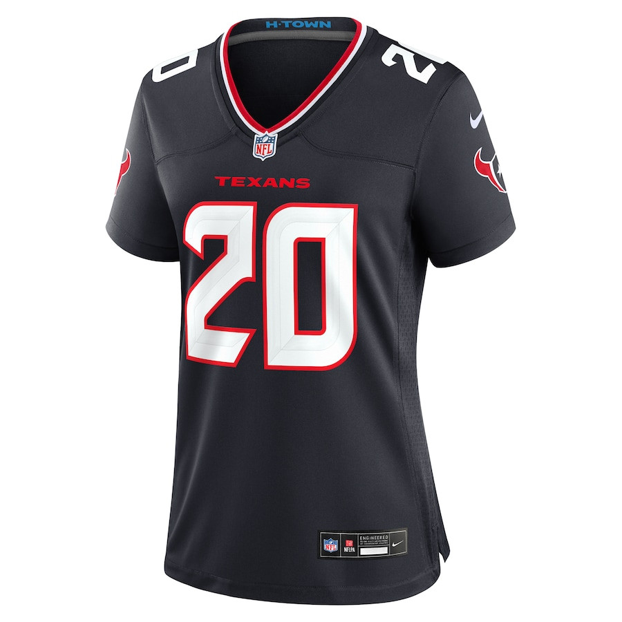 Alternative view of C.J. Henderson #20 Houston Texans Game Jersey - Women's | Navy