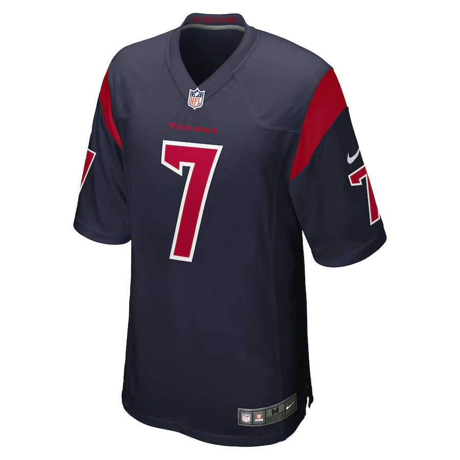 Alternative view of C.J. Stroud #7 Houston Texans Alternate Game Jersey - Men's | Navy