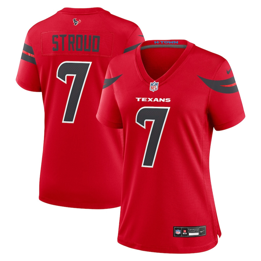 C.J. Stroud #7 Houston Texans Alternate Game Jersey - Women's | Red