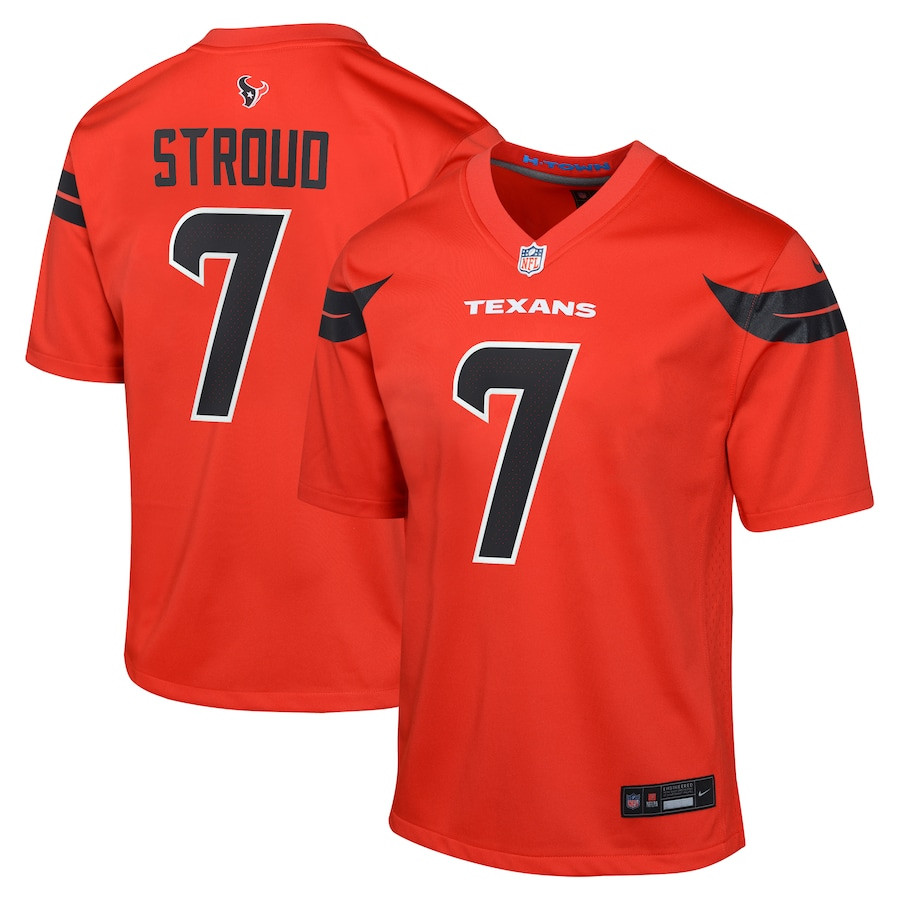 C.J. Stroud #7 Houston Texans Alternate Game Jersey - Youth | Red
