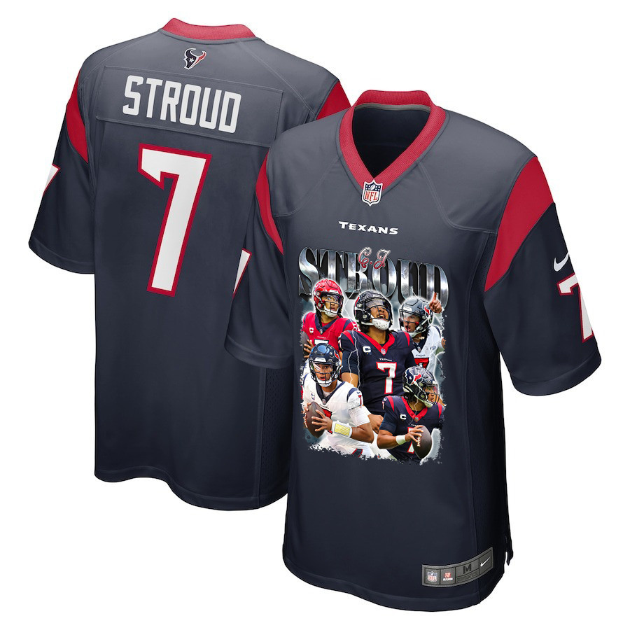 C.J. Stroud #7 Houston Texans Game Jersey - Men's | Navy