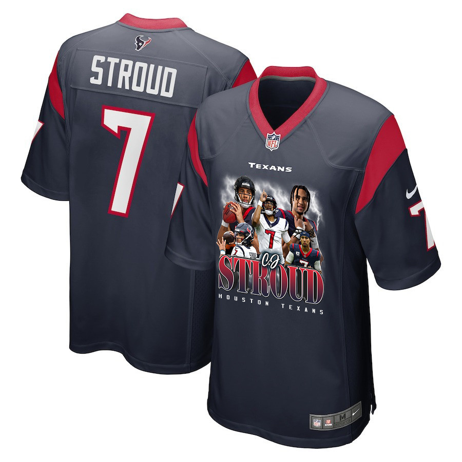 C.J. Stroud #7 Houston Texans Game Jersey - Men's | Navy