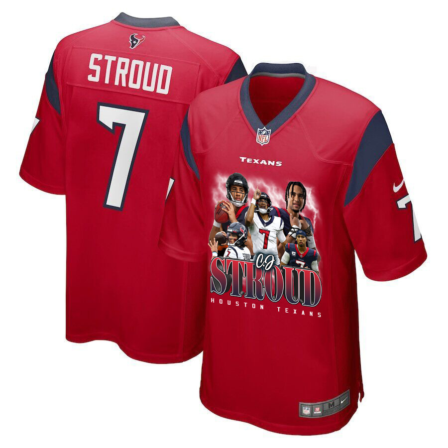 C.J. Stroud #7 Houston Texans Game Jersey - Men's | Red