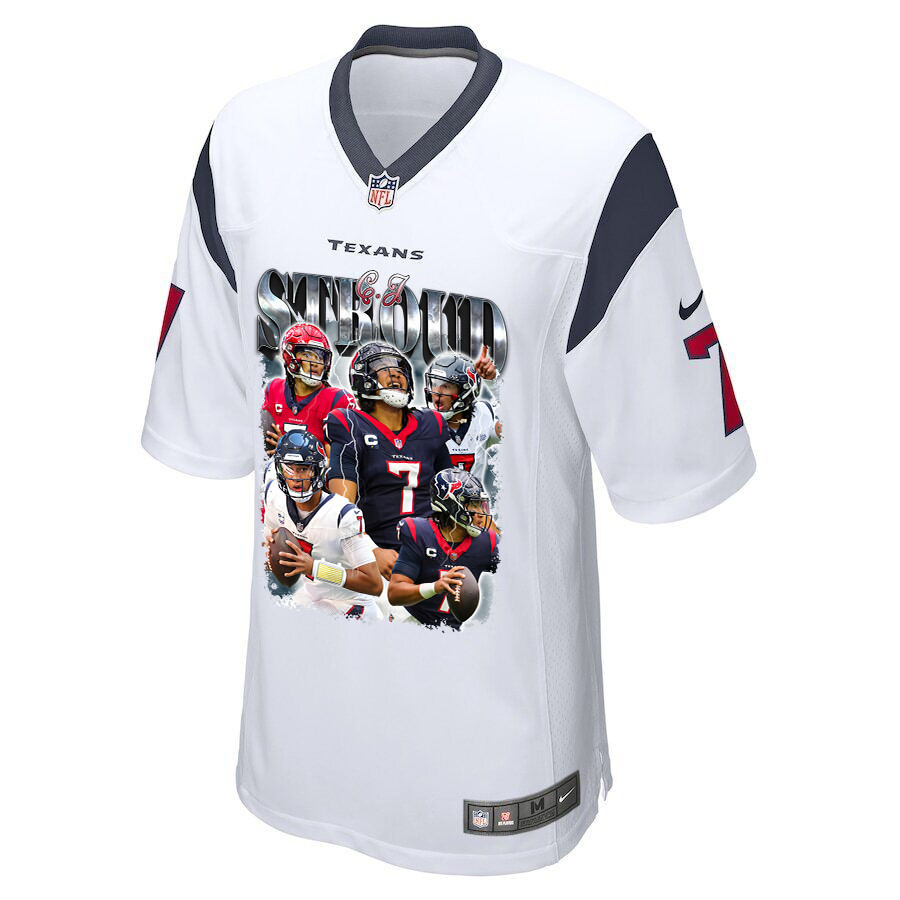 Alternative view of C.J. Stroud #7 Houston Texans Game Jersey - Men's | White