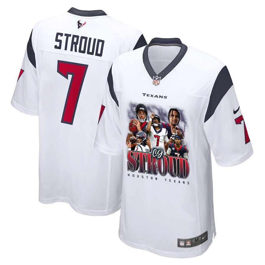 C.J. Stroud #7 Houston Texans Game Jersey - Men's | White