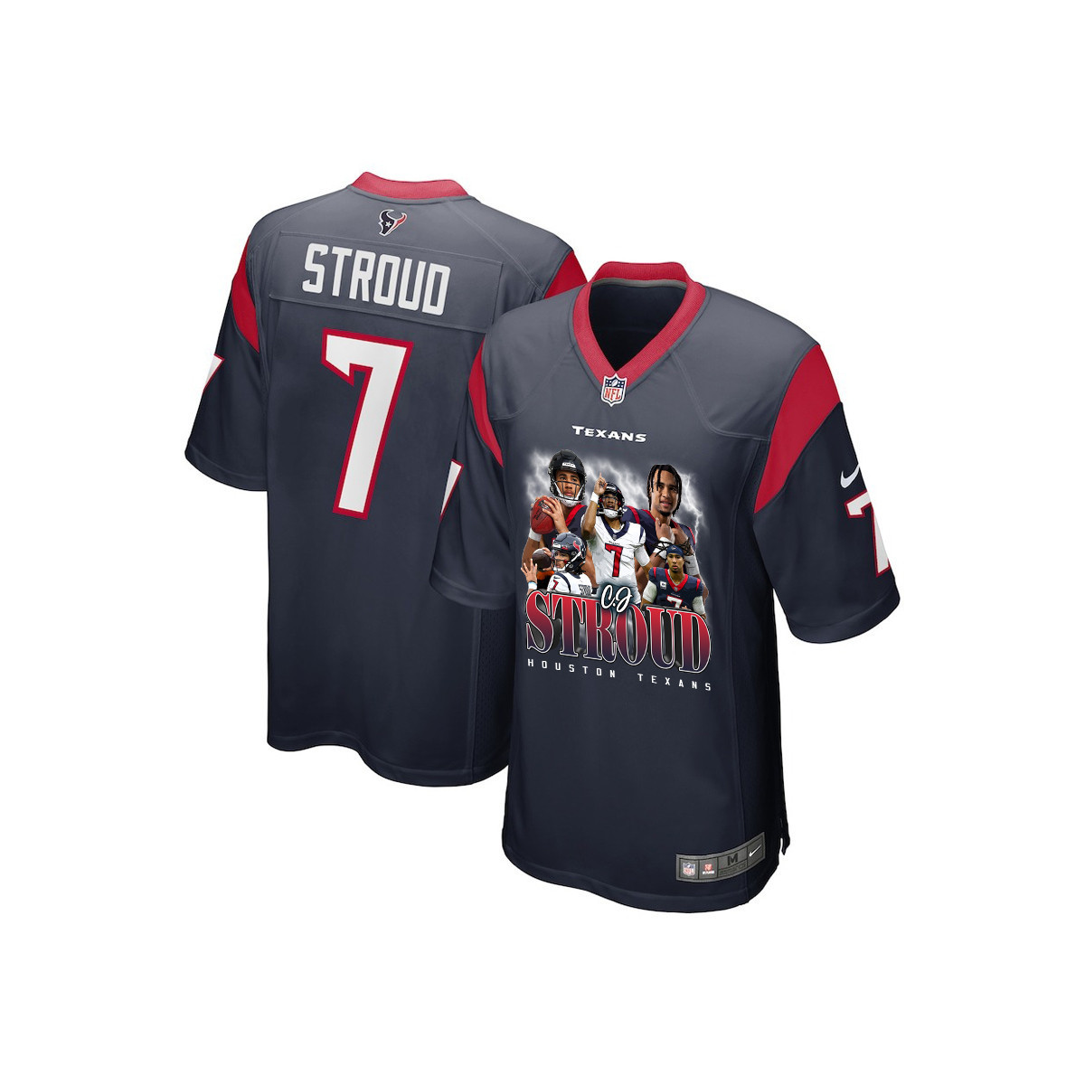 C.J. Stroud #7 Houston Texans Game Jersey - Youth | Navy
