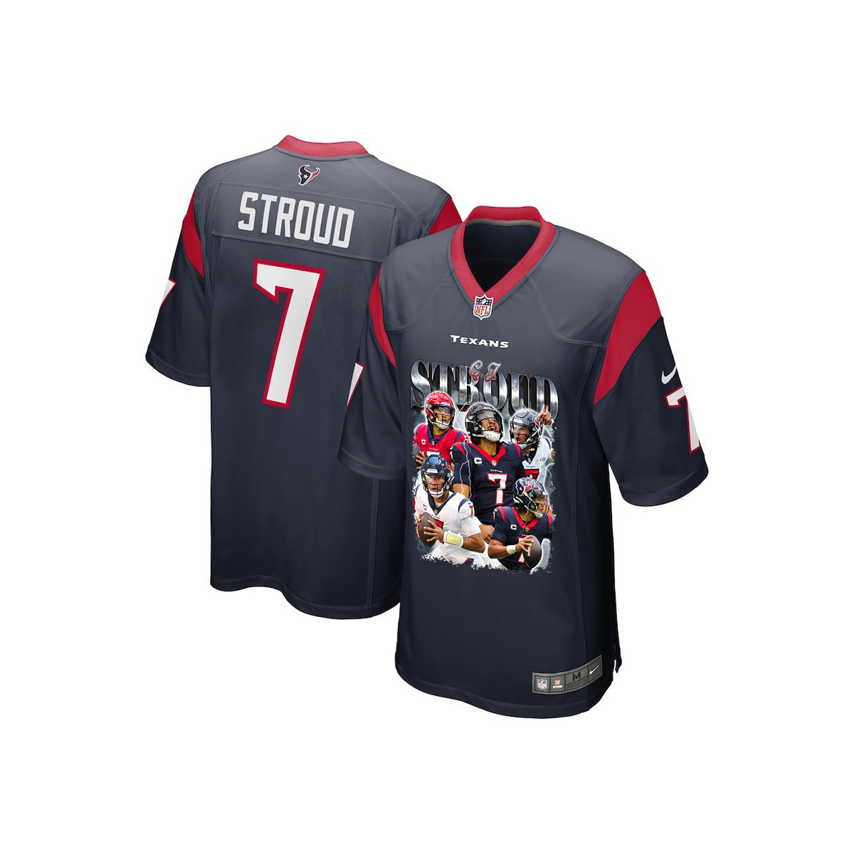 C.J. Stroud #7 Houston Texans Game Jersey - Youth | Navy
