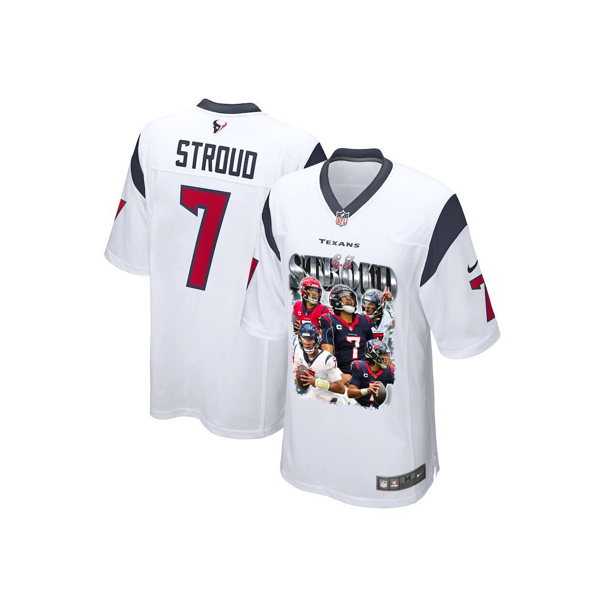 C.J. Stroud #7 Houston Texans Game Jersey - Youth | White