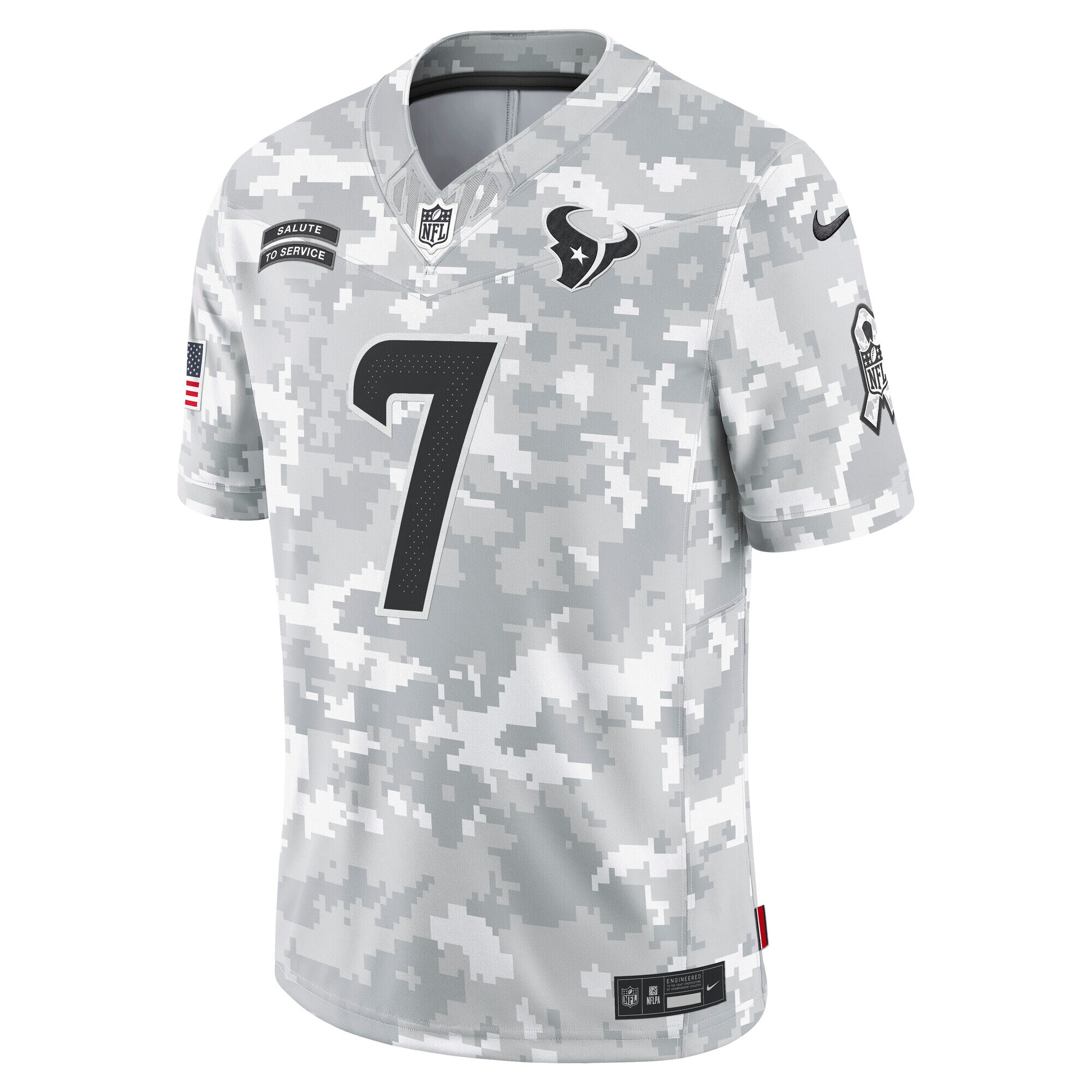 Alternative view of C.J. Stroud Houston Texans Salute To Service Limited Jersey - Men's