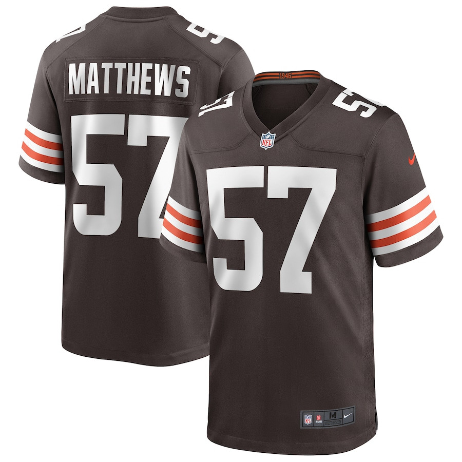 Clay Matthews #57 Cleveland Browns Game Jersey - Men's | Brown