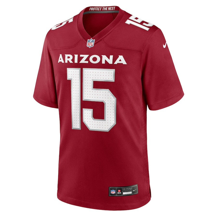 Alternative view of Clayton Tune #15 Arizona Cardinals Game Jersey - Men's | Cardinal
