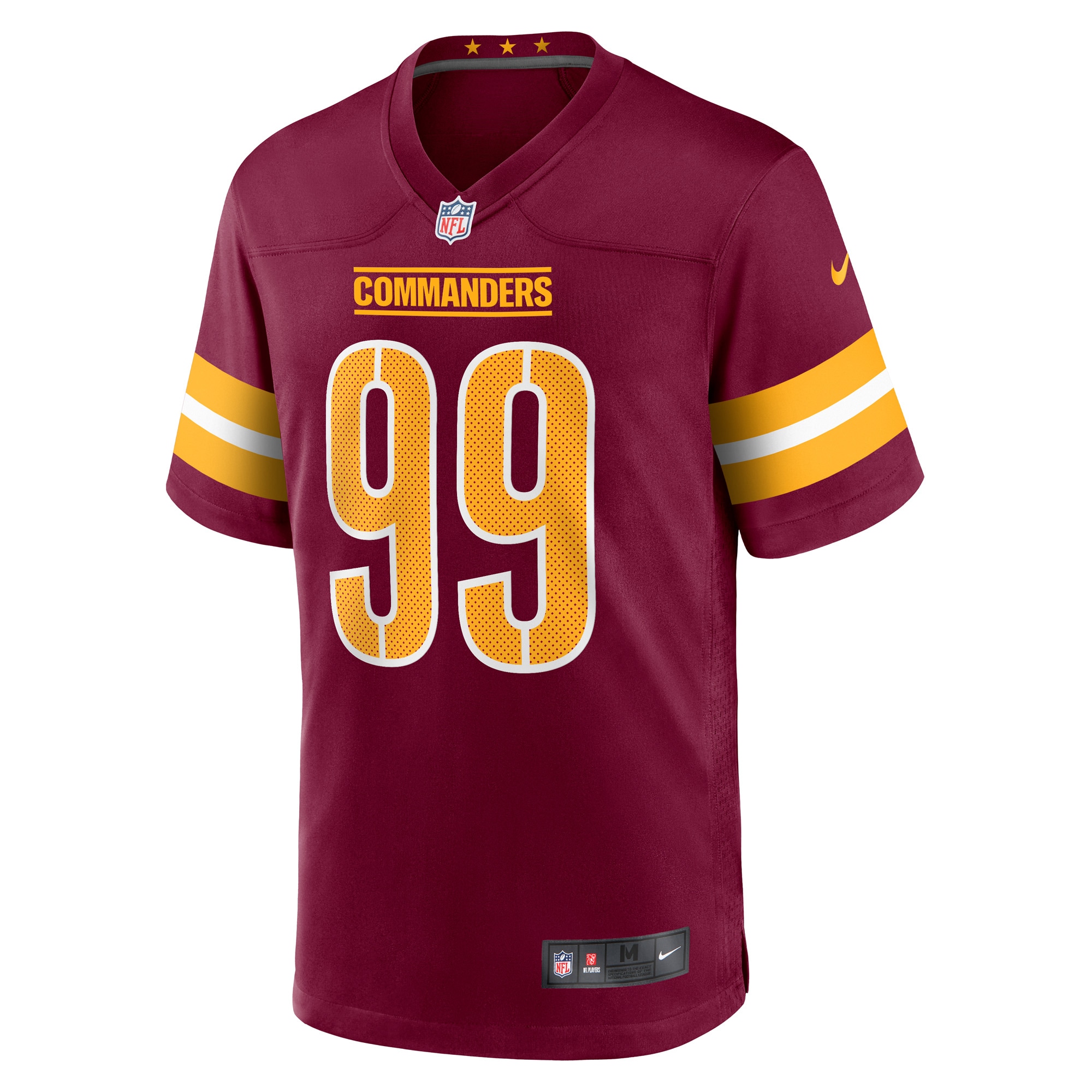 Alternative view of Clelin Ferrell Washington Commanders Game Jersey - Men's