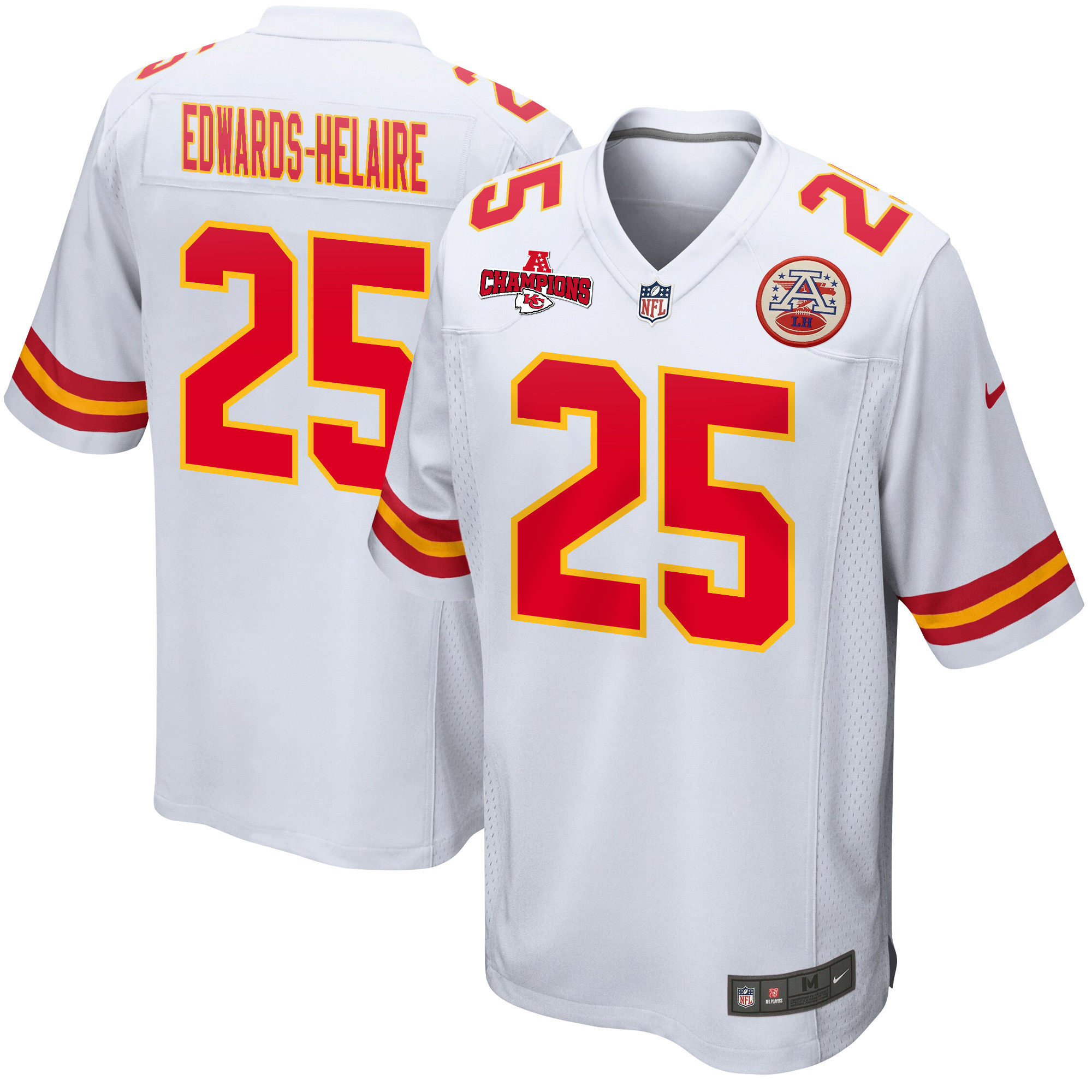 Clyde Edwards-Helaire #25 Kansas City Chiefs Game Jersey - Men's | White