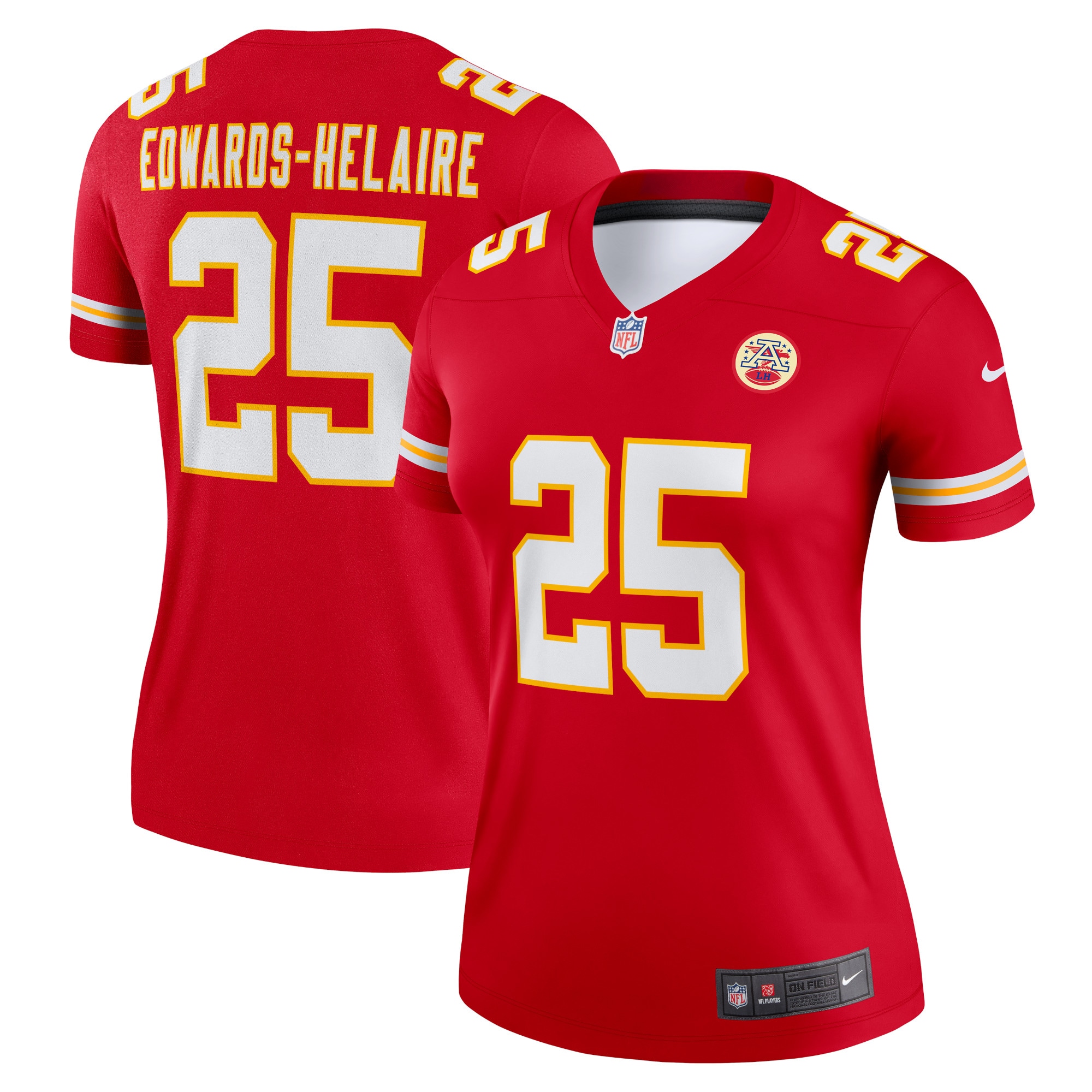 Clyde Edwards-Helaire Kansas City Chiefs Legend Jersey - Women's | Helaire Red Legend Player Performance Top