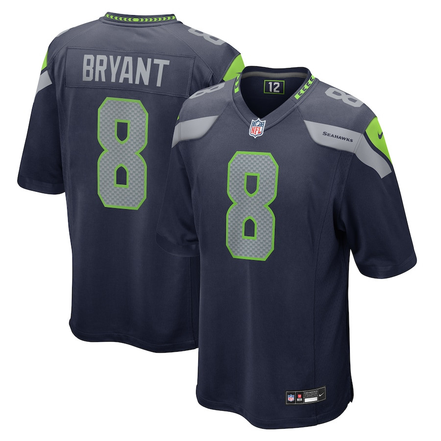 Coby Bryant #8 Seattle Seahawks Game Jersey - Men's | College Navy