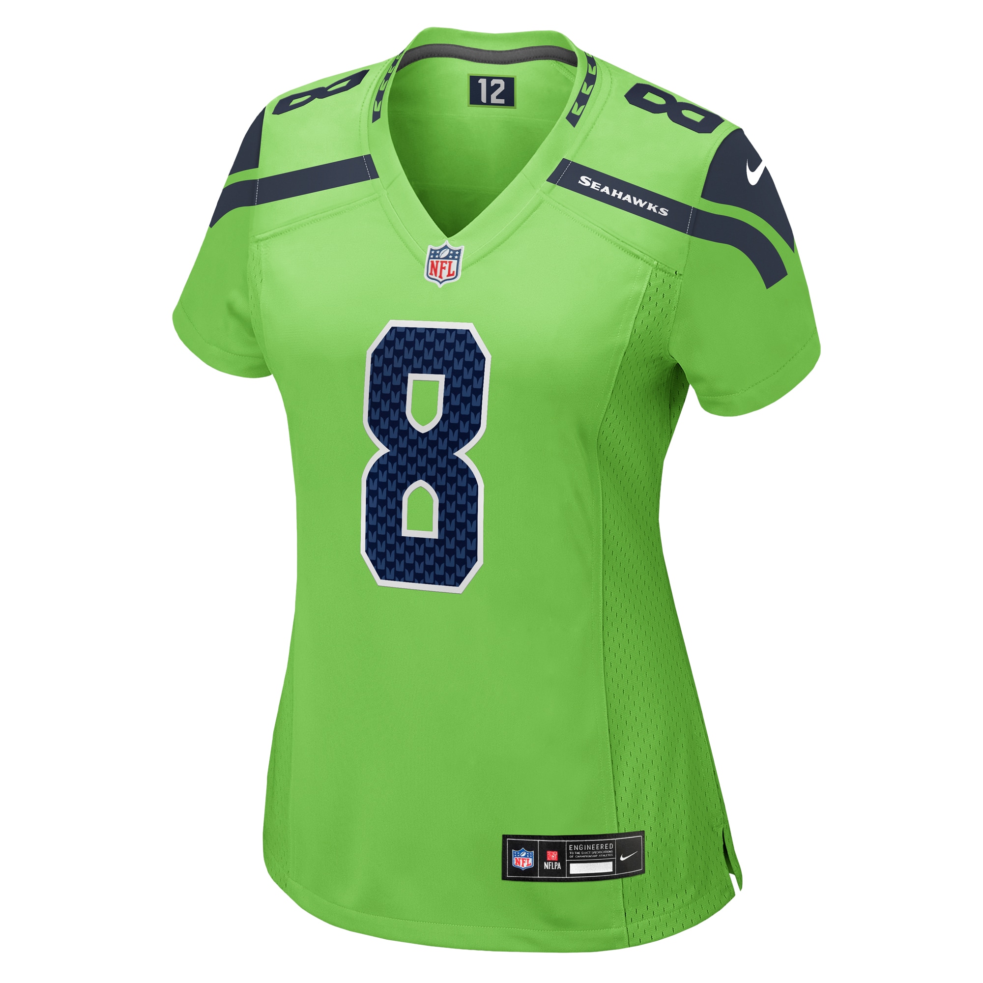 Alternative view of Coby Bryant Neon Seattle Seahawks Game Jersey - Women's