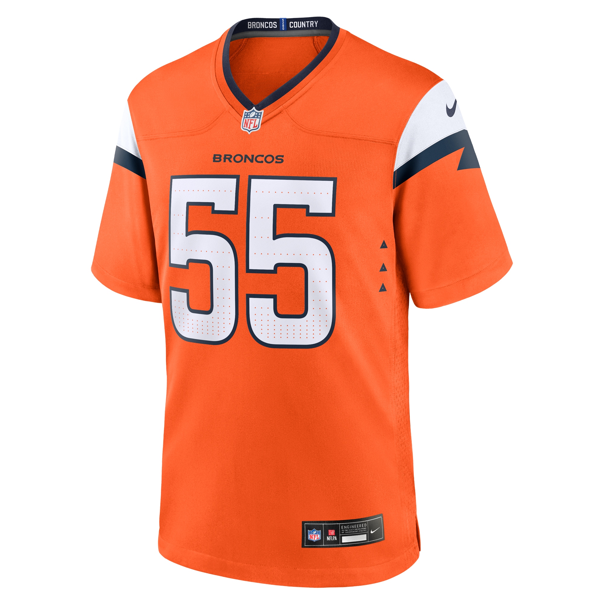 Alternative view of Cody Barton Denver Broncos Game Jersey - Men's